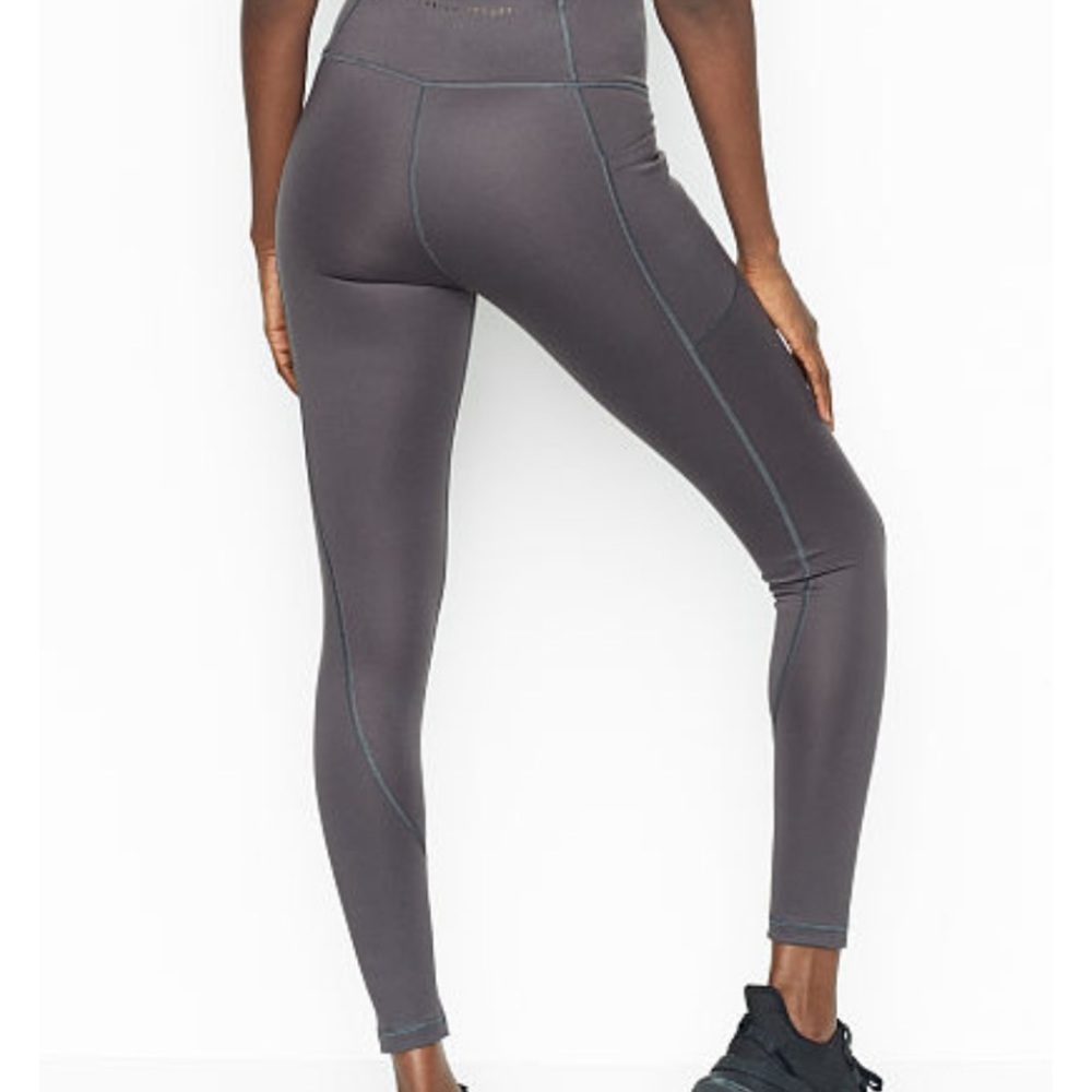 Purple leggings.